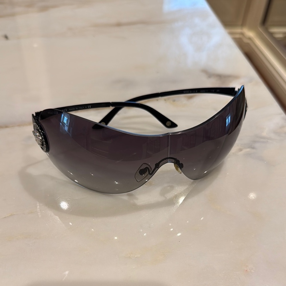Versace Stylish Black Sunglasses